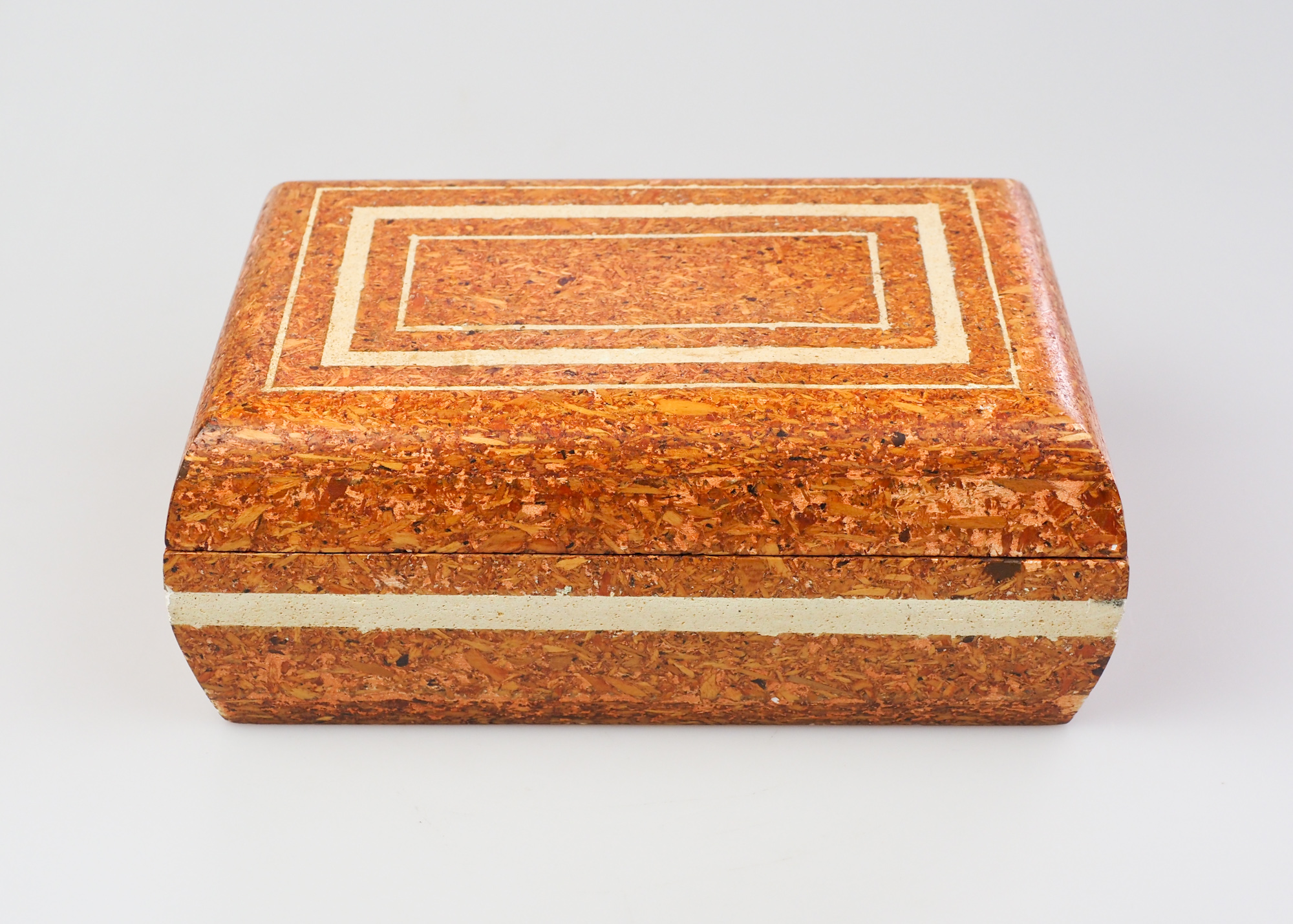 Handmade Wooden Decorative Jewellery With Red Velvet Inlay