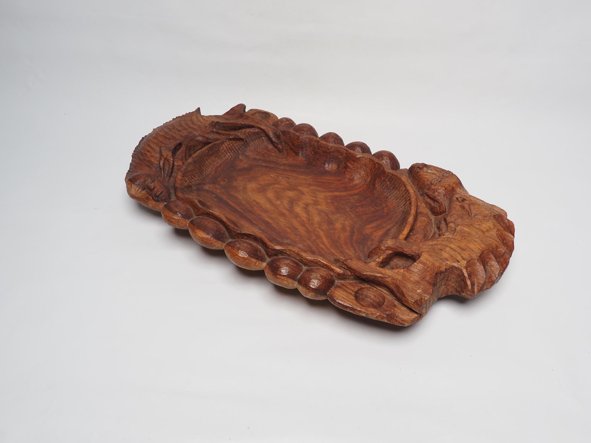 Mid Century Hand Craved Wooden Rustic Ethnic Fruit Bowl, Rustic Home Decor Bowl